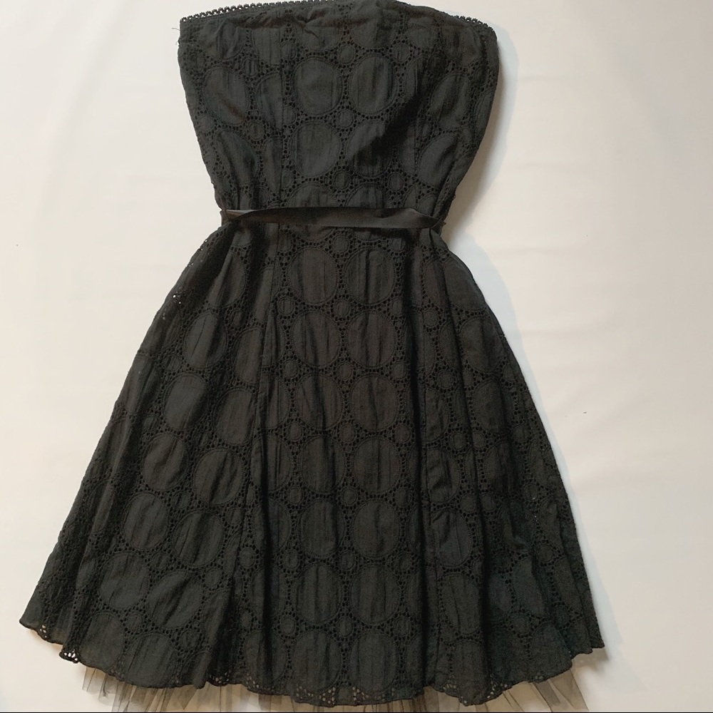 Twik by Simons strapless eyelet dress